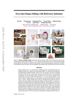 Zero-shot Image Editing with Reference Imitation
