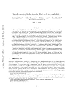 Rate-Preserving Reductions for Blackwell Approachability