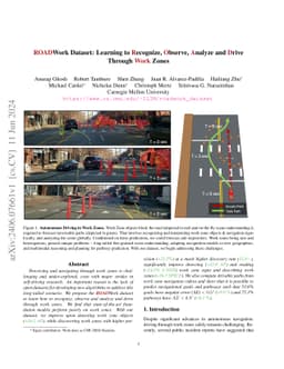 ROADWork Dataset: Learning to Recognize, Observe, Analyze and Drive
  Through Work Zones