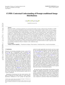 CUPID: Contextual Understanding of Prompt-conditioned Image
  Distributions