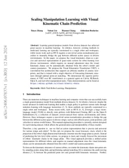Scaling Manipulation Learning with Visual Kinematic Chain Prediction