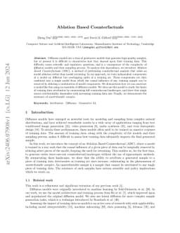 Ablation Based Counterfactuals