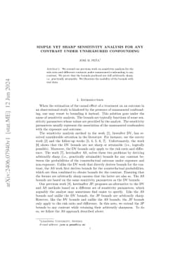 Simple yet Sharp Sensitivity Analysis for Any Contrast Under Unmeasured
  Confounding