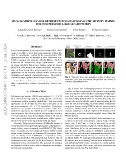 SimSAM: Simple Siamese Representations Based Semantic Affinity Matrix
  for Unsupervised Image Segmentation