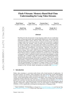Flash-VStream: Memory-Based Real-Time Understanding for Long Video
  Streams