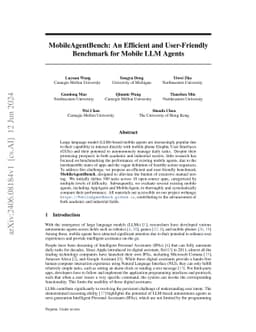 MobileAgentBench: An Efficient and User-Friendly Benchmark for Mobile
  LLM Agents