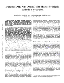 Optimal Sharding for Scalable Blockchains with Deconstructed SMR