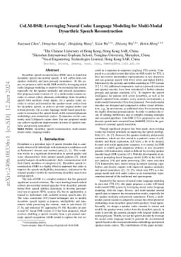 CoLM-DSR: Leveraging Neural Codec Language Modeling for Multi-Modal
  Dysarthric Speech Reconstruction