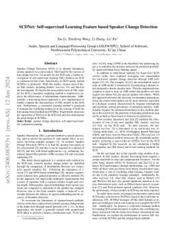 SCDNet: Self-supervised Learning Feature-based Speaker Change Detection