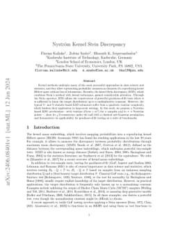 Nyström Kernel Stein Discrepancy