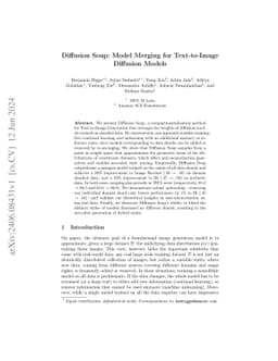 Diffusion Soup: Model Merging for Text-to-Image Diffusion Models