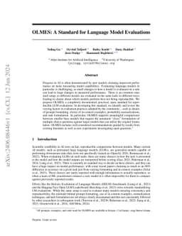 OLMES: A Standard for Language Model Evaluations