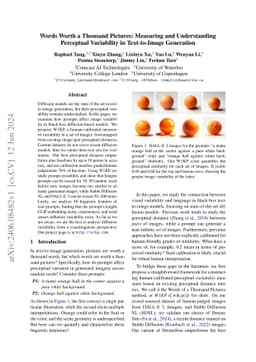 Words Worth a Thousand Pictures: Measuring and Understanding Perceptual
  Variability in Text-to-Image Generation
