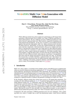 Vivid-ZOO: Multi-View Video Generation with Diffusion Model