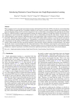 Introducing Diminutive Causal Structure into Graph Representation
  Learning