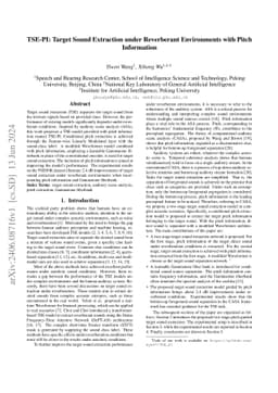 TSE-PI: Target Sound Extraction under Reverberant Environments with
  Pitch Information