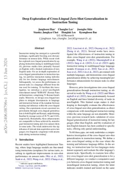 Deep Exploration of Cross-Lingual Zero-Shot Generalization in
  Instruction Tuning