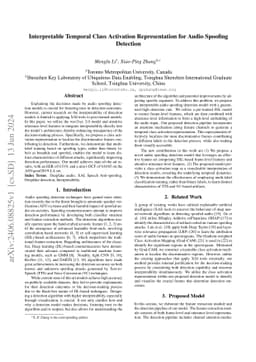 Interpretable Temporal Class Activation Representation for Audio
  Spoofing Detection