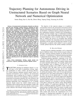 Trajectory Planning for Autonomous Driving in Unstructured Scenarios
  Based on Graph Neural Network and Numerical Optimization