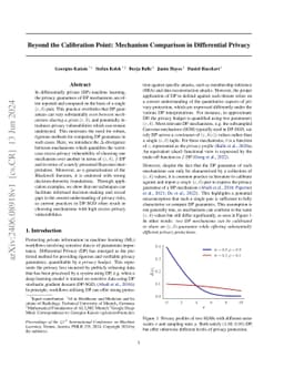 Beyond the Calibration Point: Mechanism Comparison in Differential Privacy