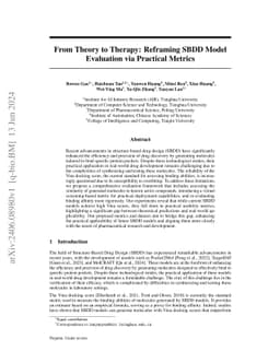 From Theory to Therapy: Reframing SBDD Model Evaluation via Practical
  Metrics