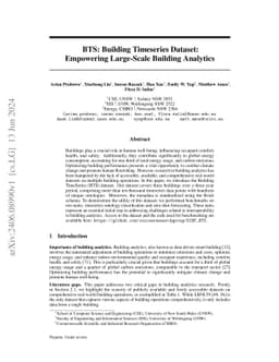 BTS: Building Timeseries Dataset: Empowering Large-Scale Building
  Analytics