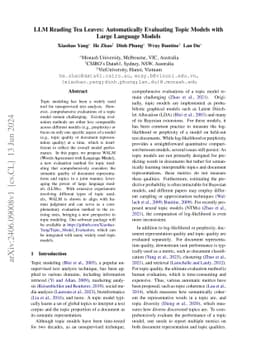 LLM Reading Tea Leaves: Automatically Evaluating Topic Models with Large Language Models