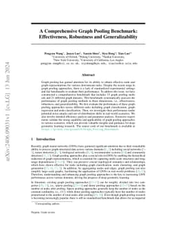 A Comprehensive Graph Pooling Benchmark: Effectiveness, Robustness and
  Generalizability