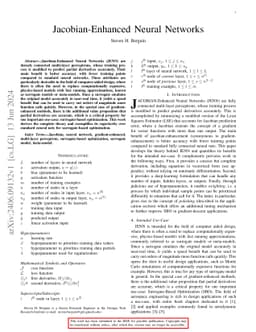 Jacobian-Enhanced Neural Networks