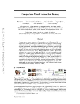 Comparison Visual Instruction Tuning