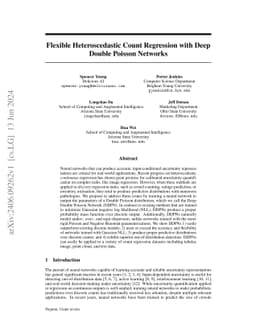 Flexible Heteroscedastic Count Regression with Deep Double Poisson
  Networks