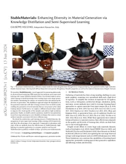 StableMaterials: Enhancing Diversity in Material Generation via Semi-Supervised Learning