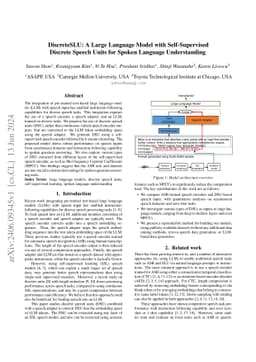 DiscreteSLU: A Large Language Model with Self-Supervised Discrete Speech
  Units for Spoken Language Understanding