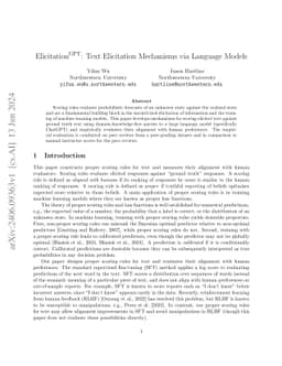ElicitationGPT: Text Elicitation Mechanisms via Language Models