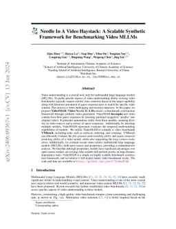 Needle In A Video Haystack: A Scalable Synthetic Evaluator for Video MLLMs