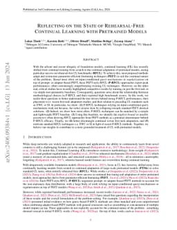 Reflecting on the State of Rehearsal-free Continual Learning with
  Pretrained Models