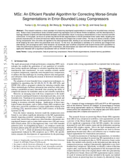 MSz: An Efficient Parallel Algorithm for Correcting Morse-Smale
  Segmentations in Error-Bounded Lossy Compressors