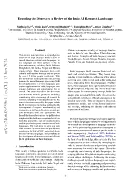 Decoding the Diversity: A Review of the Indic AI Research Landscape