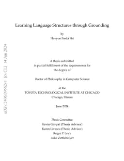 Learning Language Structures through Grounding