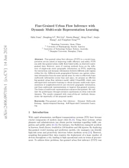 Fine-Grained Urban Flow Inference with Multi-scale Representation
  Learning