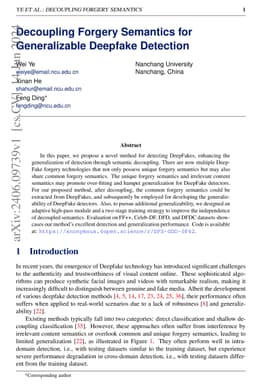 Decoupling Forgery Semantics for Generalizable Deepfake Detection