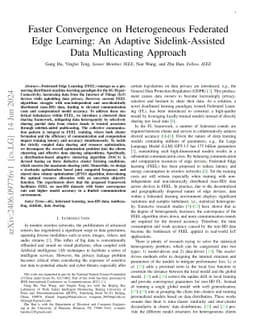 Faster Convergence on Heterogeneous Federated Edge Learning: An Adaptive
  Clustered Data Sharing Approach