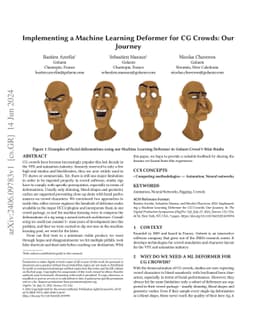 Implementing a Machine Learning Deformer for CG Crowds: Our Journey