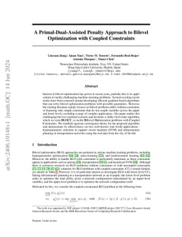 A Primal-Dual-Assisted Penalty Approach to Bilevel Optimization with
  Coupled Constraints