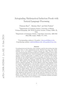 Autograding Mathematical Induction Proofs with Natural Language Processing