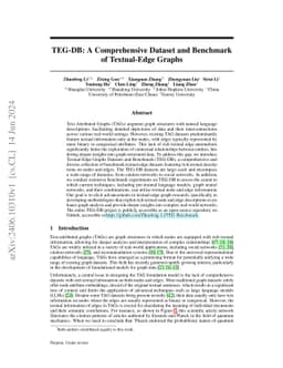 TEG-DB: A Comprehensive Dataset and Benchmark of Textual-Edge Graphs