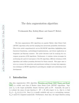 The data augmentation algorithm
