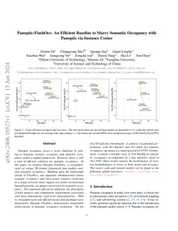 Panoptic-FlashOcc: An Efficient Baseline to Marry Semantic Occupancy
  with Panoptic via Instance Center