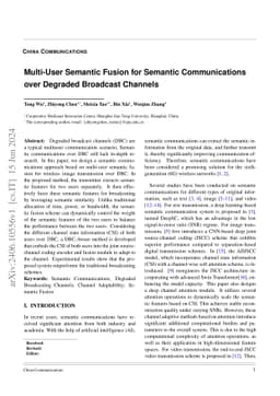 Multi-User Semantic Fusion for Semantic Communications over Degraded
  Broadcast Channels