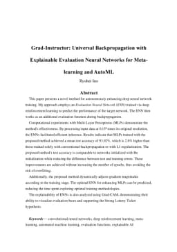 Grad-Instructor: Universal Backpropagation with Explainable Evaluation
  Neural Networks for Meta-learning and AutoML
